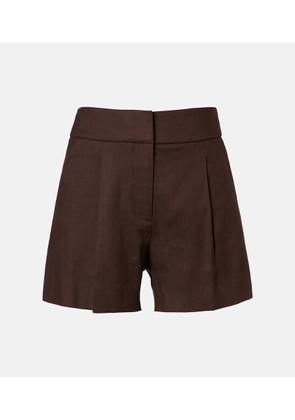 Veronica Beard Haina linen-blend twill shorts