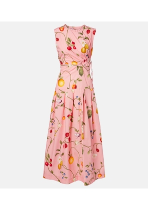 Agua by Agua Bendita Otono printed cotton midi dress