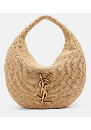Saint Laurent Icare raffia shoulder bag