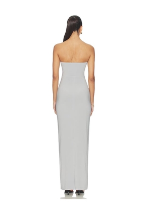 Norma Kamali x Lifestyle Strapless Long Dress in Grey. Size XXS. Also in L, M, S.