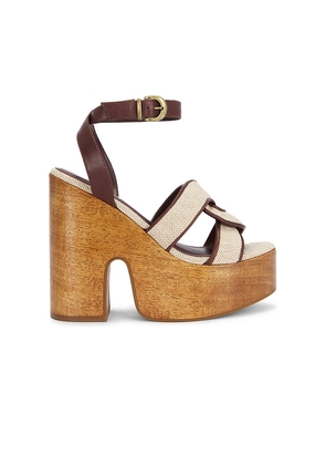 Schutz Rita Cutout Sandal in Brown. Size 6. Also in 6.5, 7, 7.5, 8, 8.5, 9, 9.5, 10.