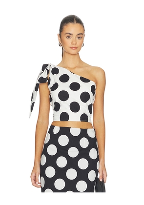 Sonya Moda Milano Top in White,Black. Size S. Also in XS, M, L, XL.