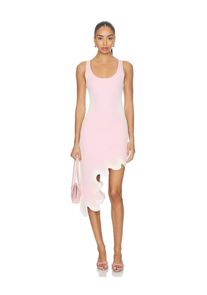 PH5 Aster Reversible Wavy Dress in Pink,White. Size XS. Also in L, M, S, XL.