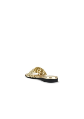 Rag & Bone Ellie Slide in Metallic Gold. Size 36. Also in 37, 37.5, 38, 38.5, 39, 40, 41.