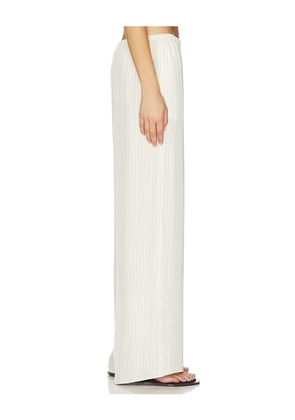 Theory Slit Pant in Cream. Size S. Also in XS, M, L, XL.