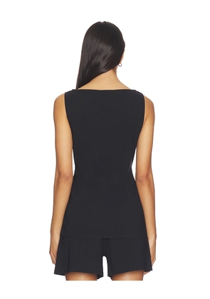 Theory Boatneck Cutaway Top in Black. Size S. Also in M.