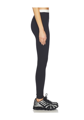 YEAR OF OURS Ribbed Layered Legging in Black,White. Size S. Also in XS, M, L, XL.