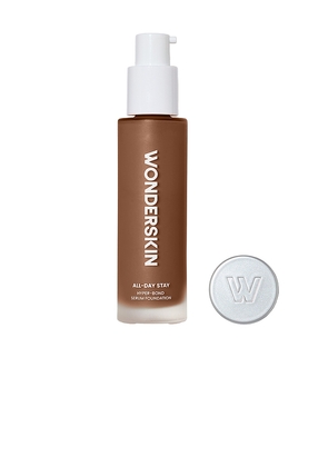 Wonderskin Hyper Bond All-Day Stay Serum Foundation in Brown.