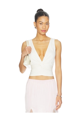 With Jean Piper Top in White. Size S. Also in XS, M, L.