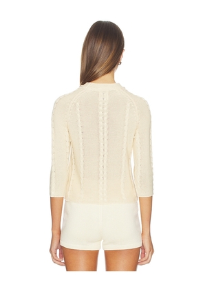 With Jean Khloe Top in Beige. Size S. Also in XS, M, L, XL.
