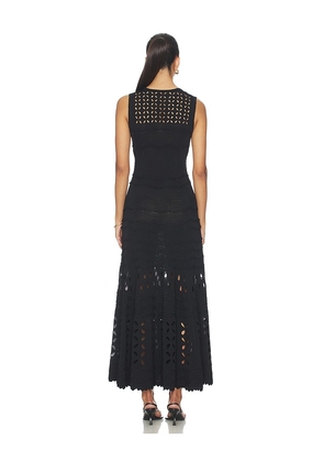 Ulla Johnson Lakshmi Eyelet Knit Dress in Black. Size XS. Also in S, L.