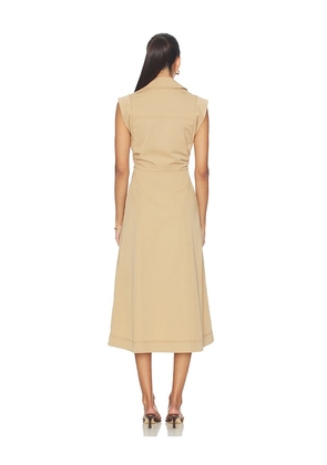 Veronica Beard Orla Dress in Tan. Size 00. Also in 0, 2, 6.