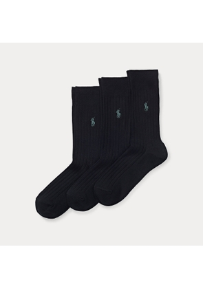 Rib-knit Crew Sock 3-Pack