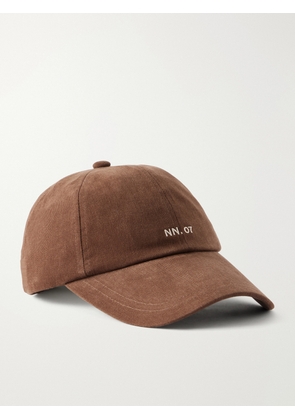 NN07 - Logo-Embroidered Cotton-Twill Baseball Cap - Men - Brown
