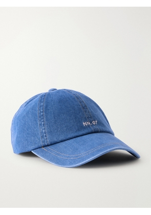 NN07 - Logo-Embroidered Denim Baseball Cap - Men - Blue