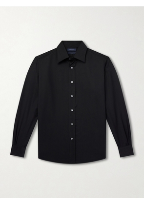 Thom Sweeney - Wool Shirt - Men - Black - UK/US 15