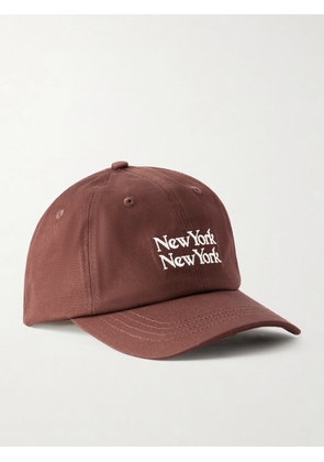Corridor - NY NY Embroidered Cotton-Twill Baseball Cap - Men - Brown