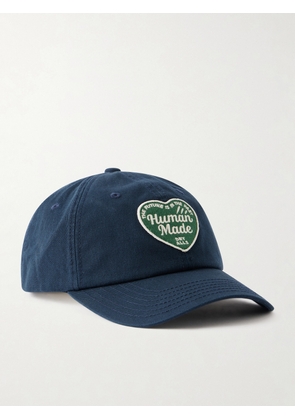 Human Made - Logo-Appliquéd Cotton-Twill Baseball Cap - Men - Blue