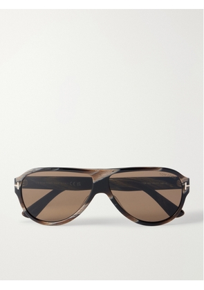 TOM FORD - Samuele 02 Pilot Acetate Sunglasses - Men - Brown