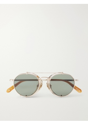 Garrett Leight California Optical - Ocampo Round-Frame Metal Sunglasses - Men - Gold