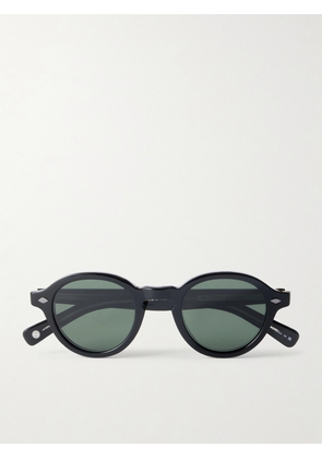 Garrett Leight California Optical - Flipper Round-Frame Acetate Sunglasses - Men - Black