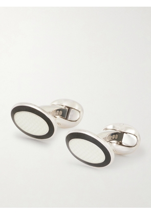 Deakin & Francis - Enamel Sterling Silver Cufflinks - Men - Silver