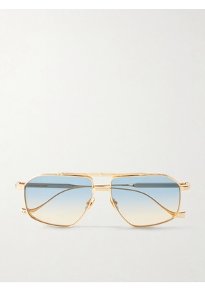 Cutler and Gross - 1424 Aviator-Style Silver-Tone Sunglasses - Men - Gold