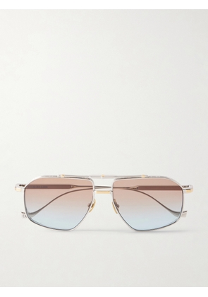 Cutler and Gross - 1424 Aviator-Style Gold-Tone and Silver-Tone Sunglasses - Men - Silver