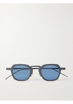 Thom Browne - Square-Frame Titanium Sunglasses - Men - Black