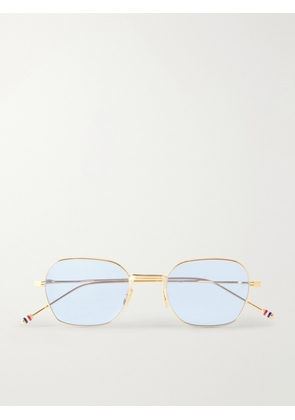 Thom Browne - Rectangular-Frame Gold-Toned Sunglasses - Men - Gold