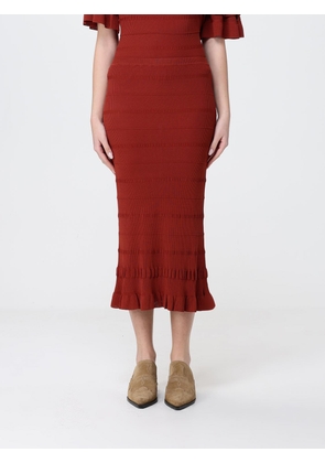 Skirt TWINSET Woman color Brick Red