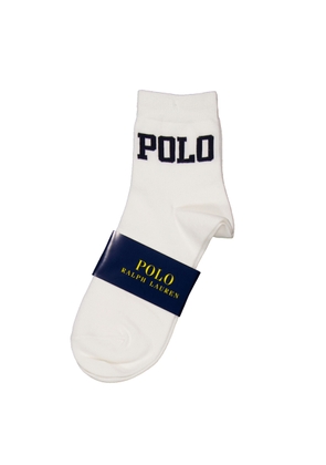 Polo Ralph Lauren Logo Cotton Blend Quarter Socks