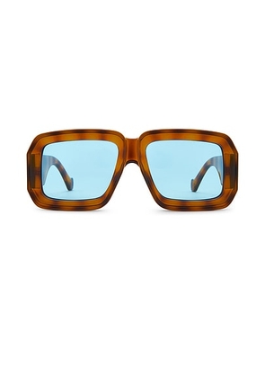 Loewe Paula's Ibiza Dive in Mask Sunglasses in Blonde Havana & Blue - Brown. Size all.