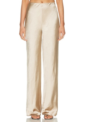 L'Academie By Marianna Etienne Pant in Taupe - Metallic Neutral. Size XXS (also in L, M, S, XL, XS).