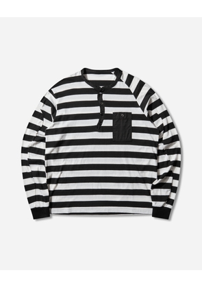 Men s Striped Longsleeve T-Shirt Black