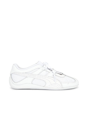 Puma Select Speedcat Sneaker in White - White. Size 6 (also in 10, 6.5, 7, 7.5, 8, 8.5, 9, 9.5).