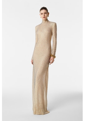 REVOLVE LOS ANGELES Polina Gown in Light Glod in Light Gold - Metallic Gold. Size M (also in S, XS).