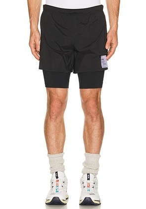 Satisfy Techsilk 8 Shorts in Black - Black. Size S (also in L, XL).