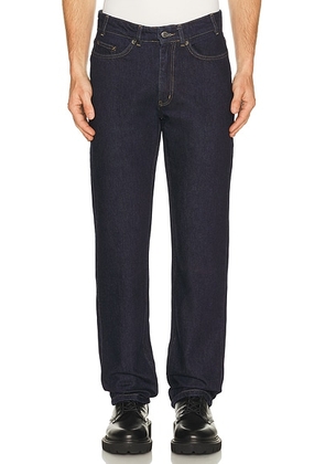 Percival Straight Leg Denim Jeans in Dark Indigo - Blue. Size 30 (also in 32, 34, 36).