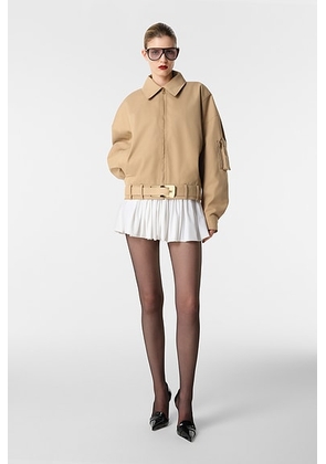 REVOLVE LOS ANGELES Nikki Bomber Jacket in Khaki - Tan. Size L (also in M, S, XL, XS, XXS).