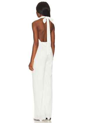 Amanda Uprichard Rivera Jumpsuit in White. Size XS. Also in XL.