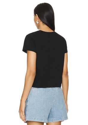 AGOLDE Adine Shrunken Tee in Black. Size S. Also in XS.