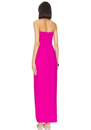 Amanda Uprichard X Revolve Strapless Puzzle Gown in Fuchsia. Size M. Also in XS, S.