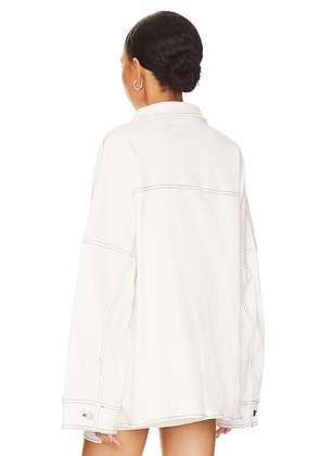 BY.DYLN Cooper Jacket in White. Size S. Also in L, M, XL, XS.