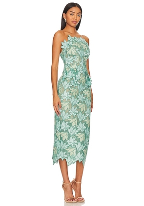 ELLIATT Vinyles Midi Dress in Mint. Size S. Also in XS, M, L, XXL.