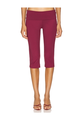 Amelie Teje Capri Pant in Burgundy. Size XL. Also in L.