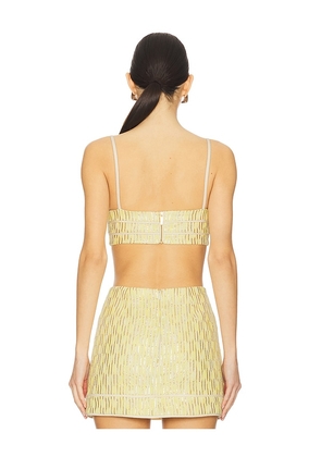 Alexis Evie Top in Metallic Gold. Size S. Also in XS, M.