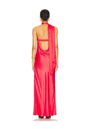 Cin Cin Hera Maxi Dress in Red. Size M. Also in S, L, XL.