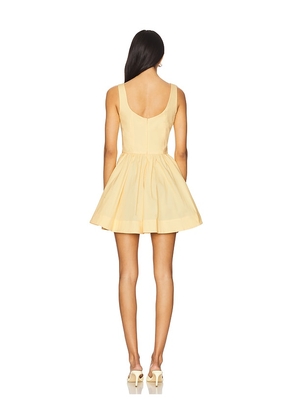 Camila Coelho Caridad Mini Dress in Yellow. Size L. Also in XS, XXS, S, M, XL.