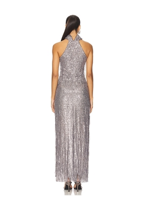 Bevza Sunbeams Long Dress in Grey. Size M. Also in S, XS.